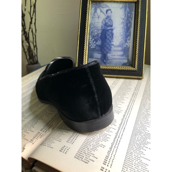 BLACK BAKER-LOGO VELVET SKELETON HEAD-SLIPPER - Picture 9 of 16